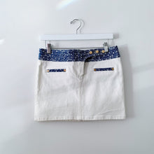 Load image into Gallery viewer, 2000s Roberto Cavalli Denim Mini Skirt- 4/6
