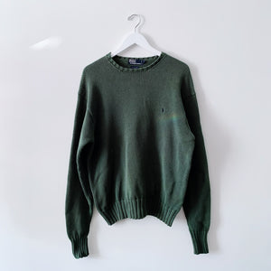Vintage Polo Cotton Crewneck Sweater - L