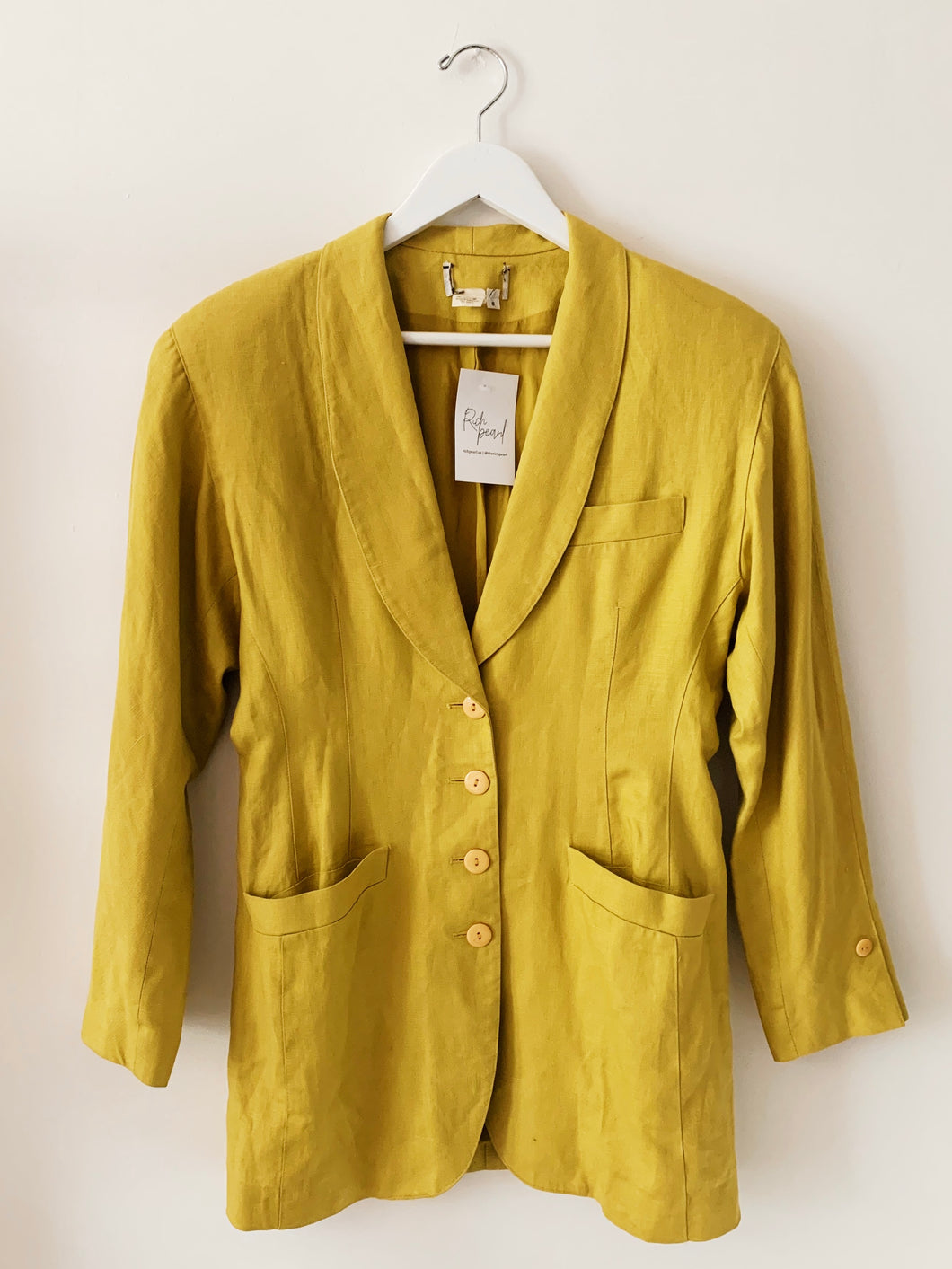 Linen Princess Cut Blazer - XS/S