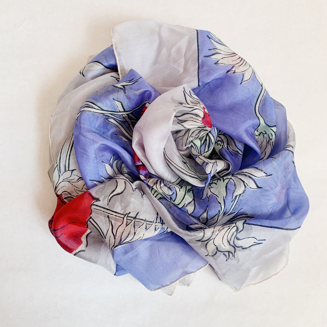 Foral Silk Scarf