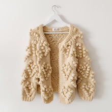 Load image into Gallery viewer, Heart Pom Pom Chunky Cardigan
