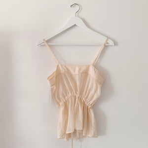 Vintage Cotton Sleeveless Blouse - S