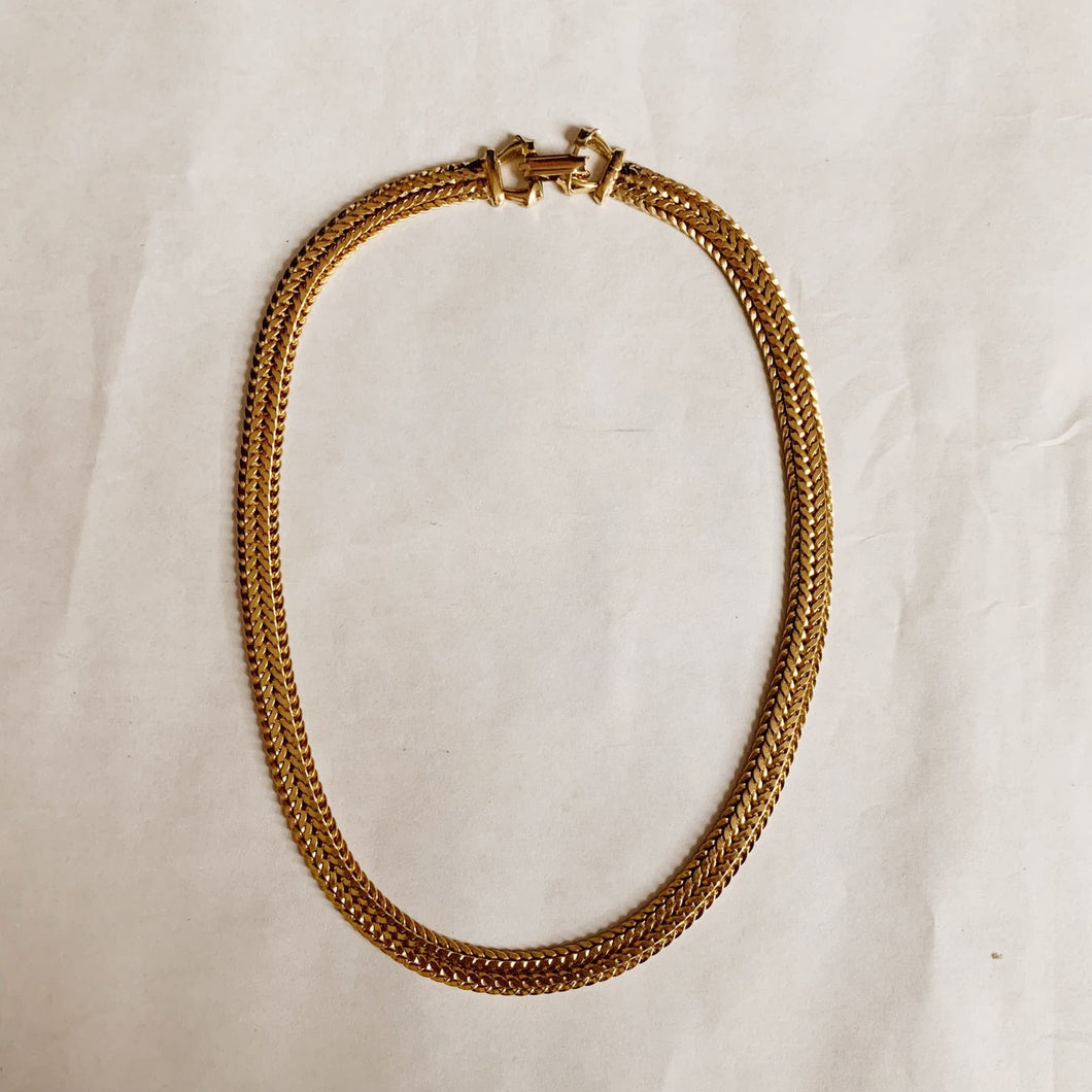 Vintage Herringbone Necklace