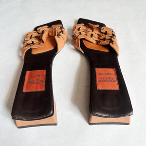 Leather Sandal Heels