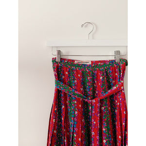 Saint Laurent Rive Gauche Silk Pleated Skirt - 2/4