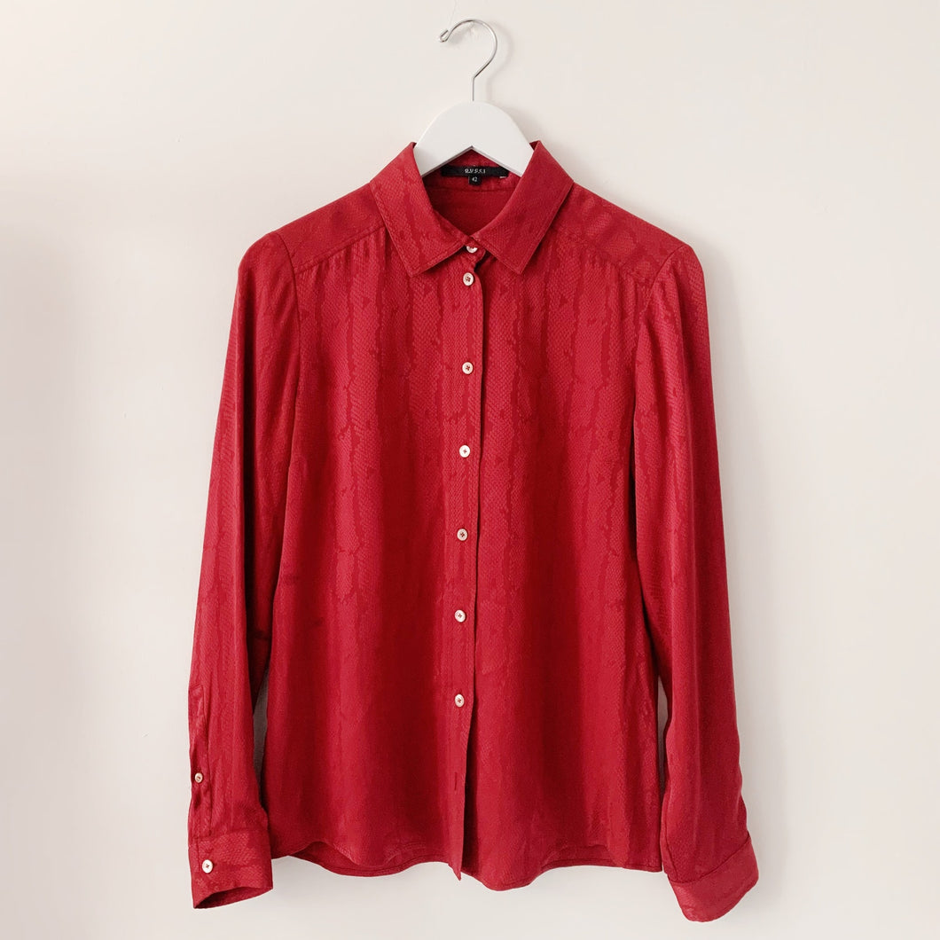 Gucci x Tom Ford Era Silk Blouse - 42