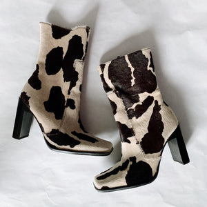 Cowhide Leather Boots - 38