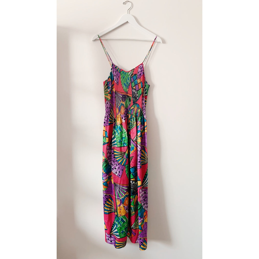 Mary McFadden 1980s Physcadellic Dress - S/M