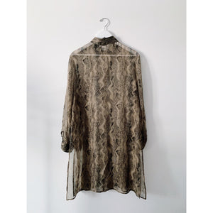 Long Silk Tunic Cover-Up