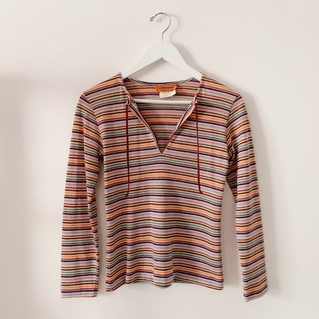 1970s Missoni Striped Top - XS