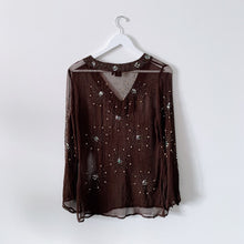 Load image into Gallery viewer, Y2k Silk Beaded Tunic - M
