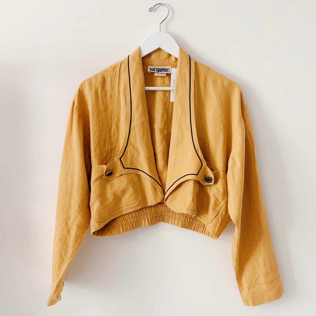 1980s Cropped Jacket - M