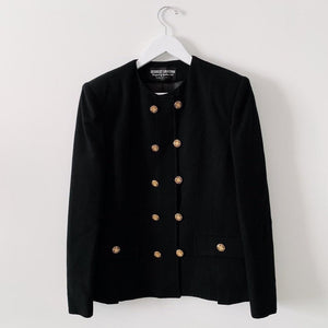 Tailored Blazer w/ Gold Buttons
