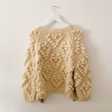 Load image into Gallery viewer, Heart Pom Pom Chunky Cardigan

