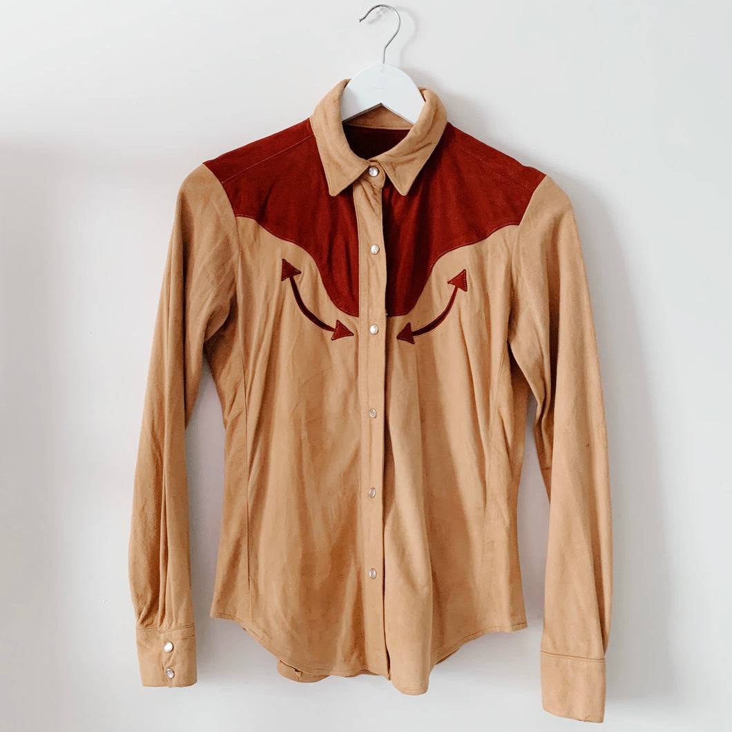 Suede Western Shirt - S