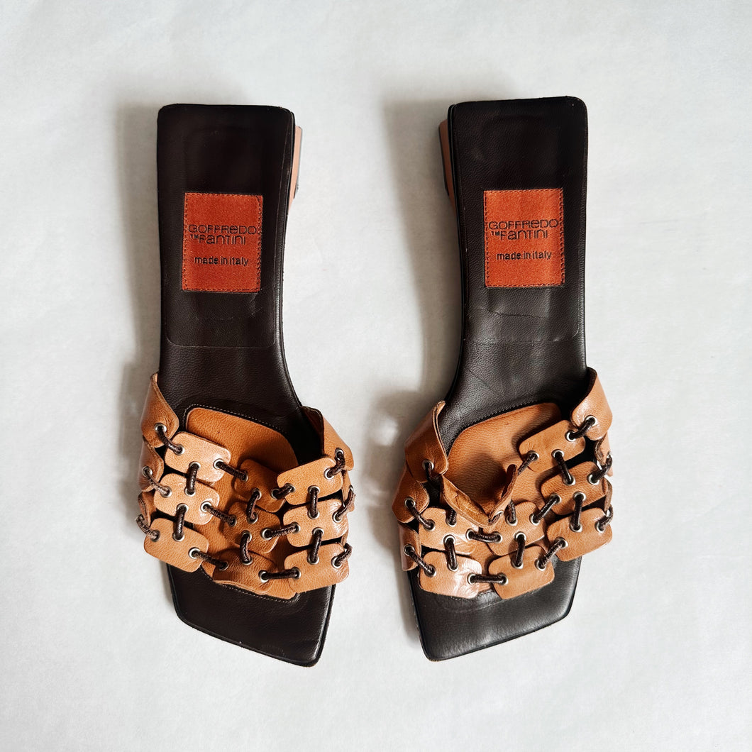 Leather Sandal Heels