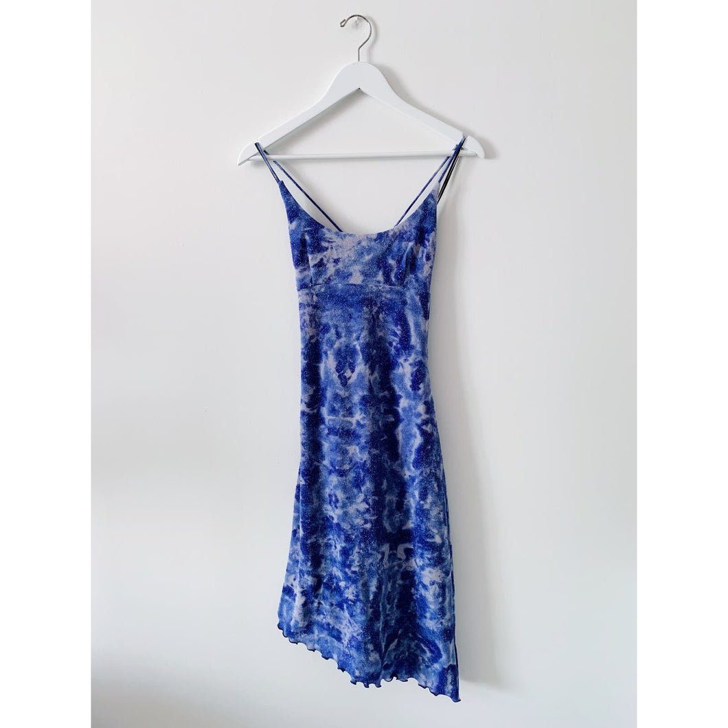 Shimmery Nylon Y2K Party Dress - S
