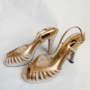 Sonia Rykiel Platform Slingback Heels Size 39.5