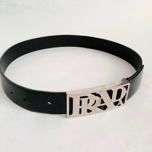 Load image into Gallery viewer, Prada Y2K Chrome Leather Belt Size - XS
