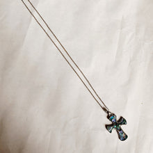Load image into Gallery viewer, Abalone Cross Necklace
