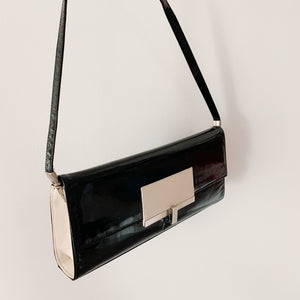 Stuart Weiztman Patent Leather Shoulder Bag