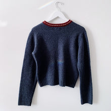 Load image into Gallery viewer, Cropped Crewneck Wool Sweater - S
