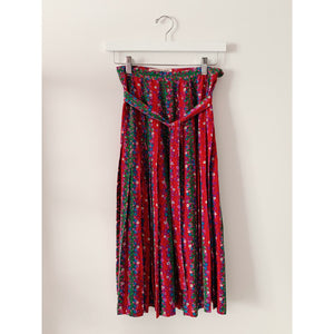 Saint Laurent Rive Gauche Silk Pleated Skirt - 2/4