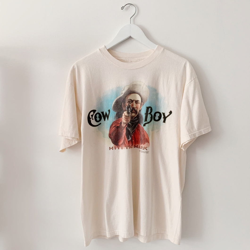 1990s Cowboy Hits The Mark Tee - M