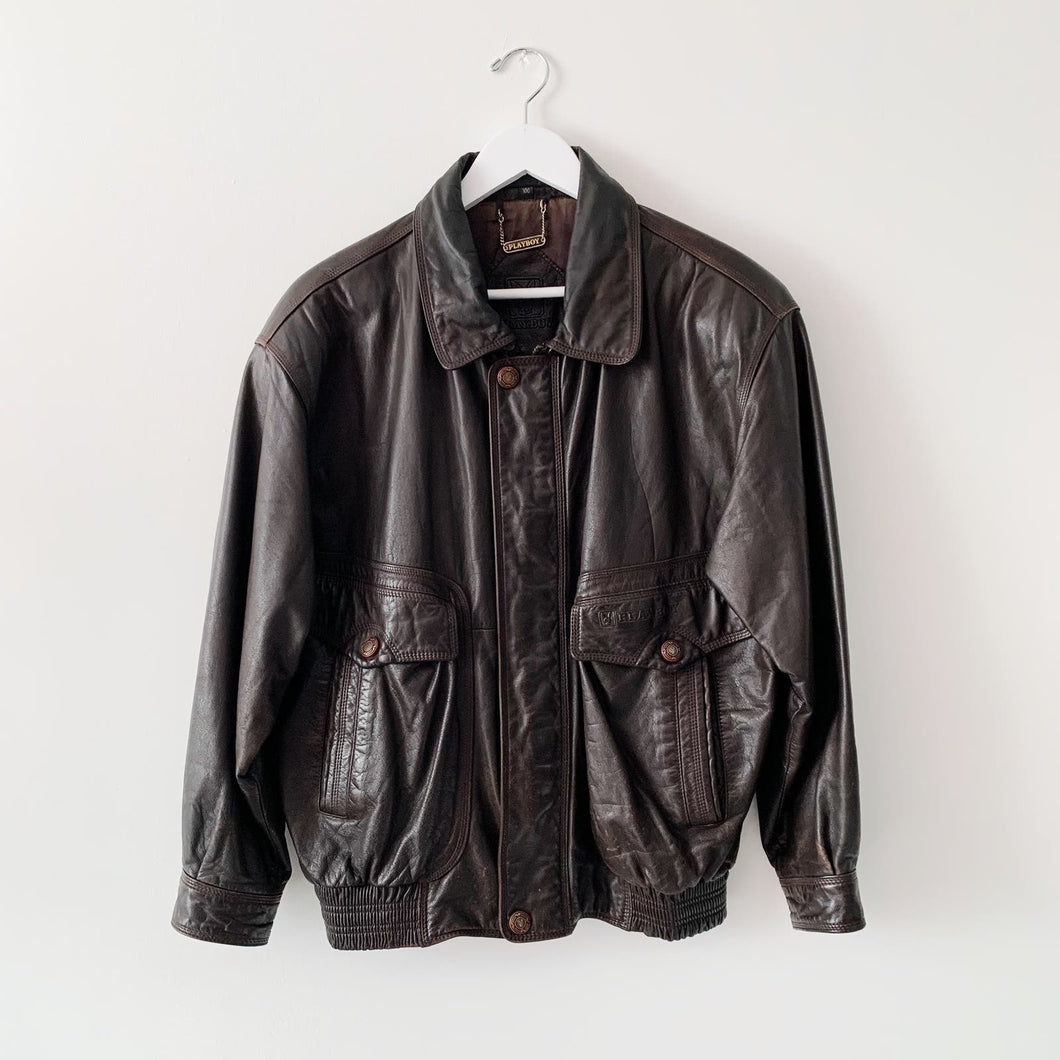 Playboy Vintage Leather Jacket M/L