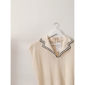 Vintage Nautical Fit & Flare Dress – M