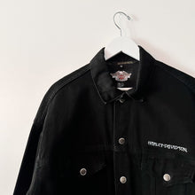 Load image into Gallery viewer, Harley Davidson Embossed Denim Jacket - M

