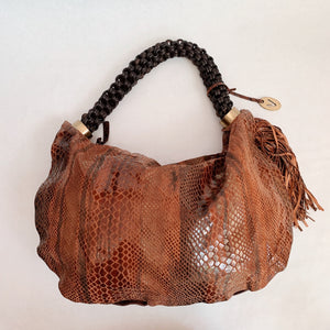 Snakeprint Shoulder Bag