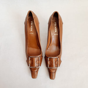 Prada Buckle Pumps - 40
