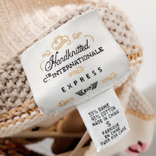 Load image into Gallery viewer, Express Internationale Handknitted Floral Sweater - S
