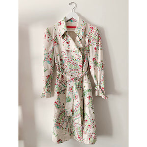 Emanuel Ungaro Floral Trench Coat - 36