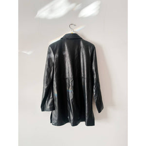 Long Leather Jacket - 8