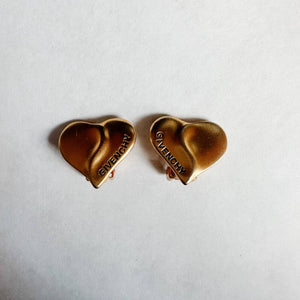 Vintage Givenchy Heart Clip Ons