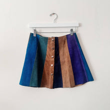 Load image into Gallery viewer, 70s Color-Block Mini Skirt -26&quot;
