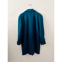 Load image into Gallery viewer, Vintage Teal Wool Peacoat - XL
