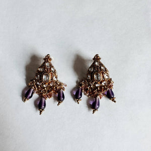 Crystal Embellished Drop Earrings