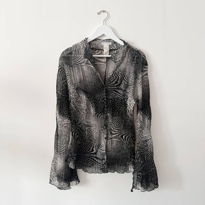 Y2K Abstract Blouse