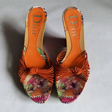 Load image into Gallery viewer, Dior Multi-Color Floral Wedges - 39.5
