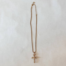 Load image into Gallery viewer, JBK Camrose &amp; Kross Pearl Pendant Cross Necklace
