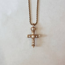 Load image into Gallery viewer, JBK Camrose &amp; Kross Pearl Pendant Cross Necklace
