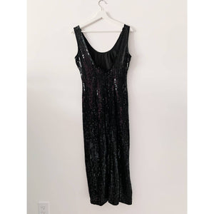 Black Sequin Dress - Size Small